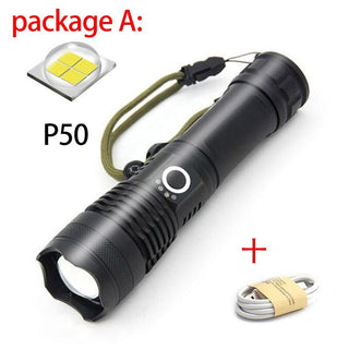 USB Charging Zoom P50 Flashlight - Phosgene