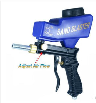 Portable gravity sandblasting gun pneumatic sandblasting set small rust sandblasting device sand blasting machine - Phosgene