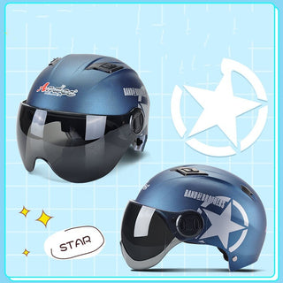 Winter Warm Battery Car Helmet Cute Korean Helmet - Phosgene