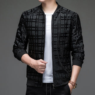 Baseball Collar Leather Coat Spring And Autumn Men - Phosgene