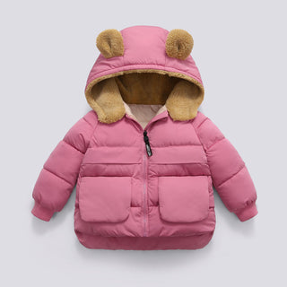 Children S Autumn And Winter Short Thick Hooded Warm Jacket - Phosgene