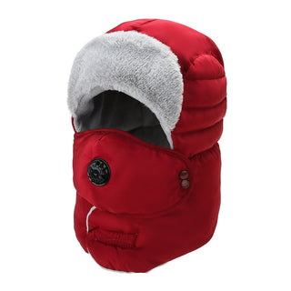 Women's Hat Cold-proof Hat Cycling Ear Protection Thickened Cold-proof Warm Cotton Cap - Phosgene