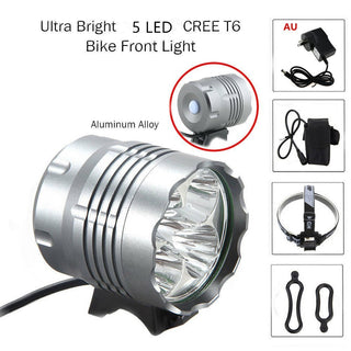 LED Mountain Bike Headlight 5T6 Bicycle Light - Phosgene