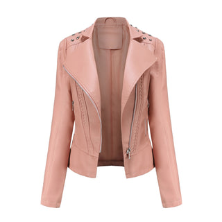 Women's Leather Jacket Slim Thin Small Coat - Phosgene