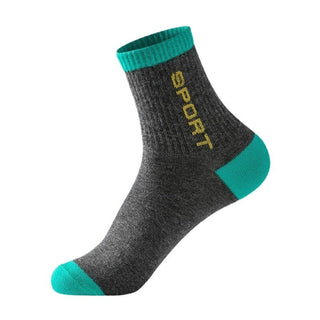 Spring And Autumn Summer Socks Men's Mid-calf Length Sock Sweat-absorbent Breathable - Phosgene