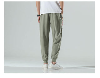 Plus Size Cropped Pants Chinese Style Men's Trendy Casual Pants Phosgene