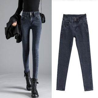 Black Tight Trousers Long Skinny Pants Tide Phosgene