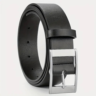 All-matching Pin Buckle Microfiber Eyelet Men And Women Belt - Phosgene