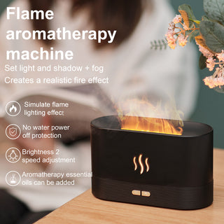 Drop Shipping Factory Direct Sale Fire Flame Humidifier Aroma Diffuser 2022 Air Essential Oil Ultrasonic Humidifier - Phosgene