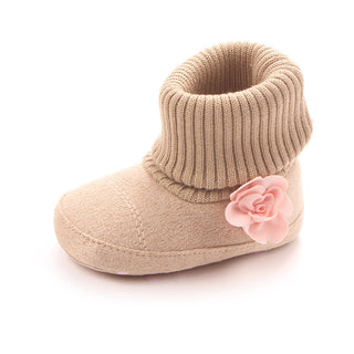 New Products Of Spring And Autumn, Three Women Baby Boots, Wholesale Screw Sleeve Socks, Mouth Shoes, Baby Toddler Shoes 0757 - Phosgene