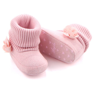 New Products Of Spring And Autumn, Three Women Baby Boots, Wholesale Screw Sleeve Socks, Mouth Shoes, Baby Toddler Shoes 0757 - Phosgene