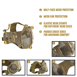 Breathable steel wire tactical mask - Phosgene