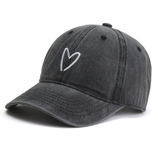 Spring And Summer Fashion Embroidery Love Baseball Hat - Phosgene