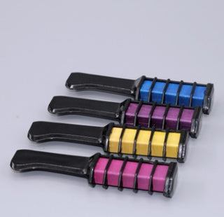 Temporary Mini Disposable Crayons Hair Color Dyeing Mascara Dye Chalk Box With Brush - Phosgene