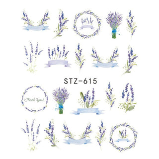 1pcs Nail Sticker Butterfly Flower Water Transfer Decal Sliders for Nail Art Decoration Tattoo Manicure Wraps Tools Tip JISTZ508 - Phosgene