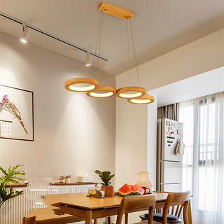 Simplicity Solid Wood Dining Pendant Circle - Phosgene