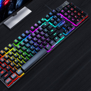 Gaming Usb Luminous Wired Keyboard Floating Manipulator - Phosgene