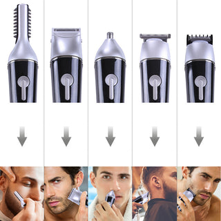 5-in-1 multifunctional mini hair clipper - Phosgene