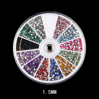 Diamond fake nails domestic rhinestones 12 colors - Phosgene