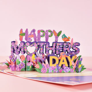 3D PopUp Flower Bouquet Cards Gifts Anniversary PopUp Mom Floral Bouquet Wife Invitation Card Greeting Cards Mothers Day Cards Postcard - Phosgene