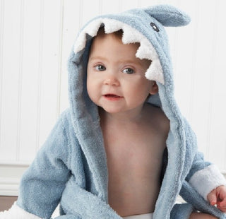 Cartoon Cute Animal Modeling Baby Bath Towels Baby Bathrobes Cotton Children's Bathrobes Baby Hooded - Phosgene