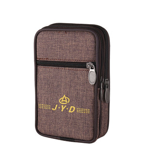 Enlarged Canvas Mobile Phone Bag Zipper Waterproof - Phosgene