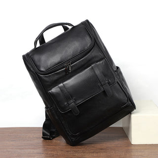 Top Layer Backpackage Genuine Leather Large Capacity - Phosgene