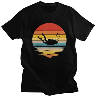 Men's Retro Scuba Diving T-shirt Phosgene