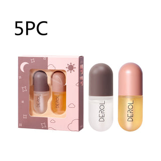 Day Night Instant Volume Lip Plumper Oil Clear Lasting Nourishing Repairing Reduce Lip Fine Line Care Lip Beauty Cosmetic - Phosgene