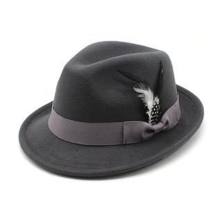 Men's Billycock Feather Fur Felt Hat - Phosgene