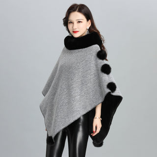 Fashion Faux Fur Jacket Women Shawl Scarf - Phosgene