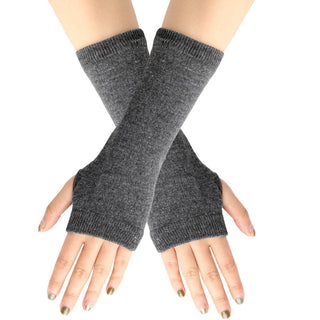 Knitted Finger-leaking Gloves Striped Thin - Phosgene