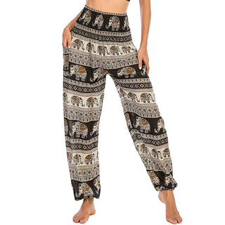 Thailand Elephant Bloomers Yoga Clothes Casual Trousers - Phosgene