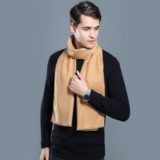 Simple Plaid Warm Keeping Artificial Cashmere Scarf - Phosgene