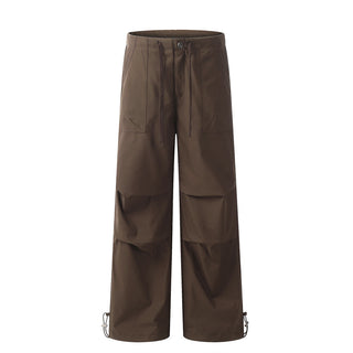 Loose Pleated Paratrooper Casual Pants Men Phosgene