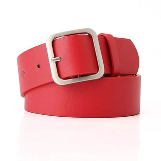 35cm Wide New Retro Alloy Square Buckle Belt - Phosgene