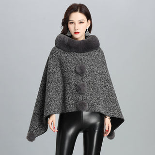 Fashion Faux Fur Jacket Women Shawl Scarf - Phosgene