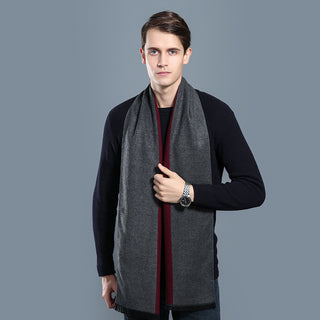 Simple Plaid Warm Keeping Artificial Cashmere Scarf - Phosgene