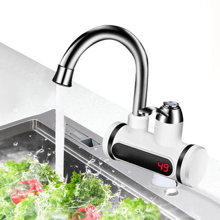 Kitchen Electric Water Tap  Water Heater Temperature Display Cold Heating Faucet Hot Water Faucet Heater Phosgene