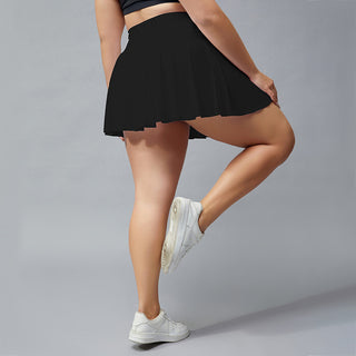 Plus Size Fitness Shorts Women's Anti-exposure Outdoor Tennis Skirt - Phosgene