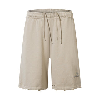 Men's Solid Color Casual Straight-leg Shorts Phosgene