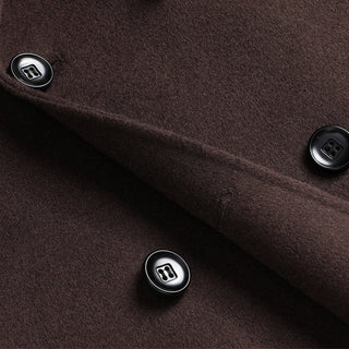 Winter Double-sided Woolen Coat Men's Mid-length Wool Casual Thickening Woolen Coat - Phosgene