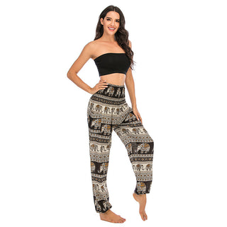 Thailand Elephant Bloomers Yoga Clothes Casual Trousers - Phosgene