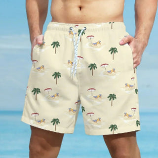 Printed Men's Fashionable Sports Beach Shorts Phosgene