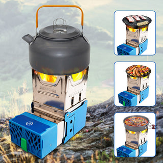 Fire Generator Electric Stove Folding Broiler Wood Stove Camping Phosgene