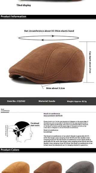 Simple Light Board Suede Hat For Men And Women - Phosgene