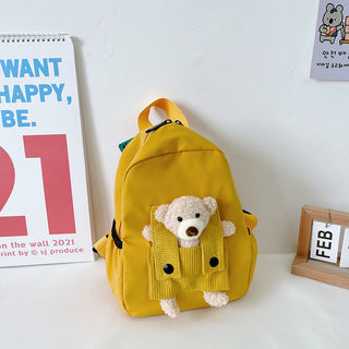 Cartoon Cute Little Bear Kindergarten School Bag - Phosgene