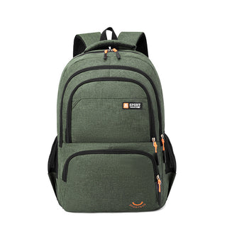 Backpack Men's Large Capacity Outdoor Casual Computer Business Schoolbag Junior High School Students - Phosgene