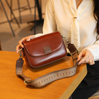 Genuine Leather Women's Bag First Layer Vegetable Tanned Portable Crossbody Phosgene