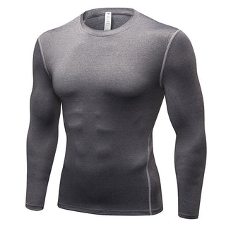 Men's Tight Training PRO Sports And Fitness Running Long Sleeve T-shirt Phosgene